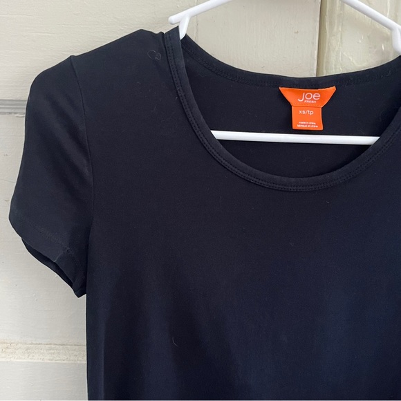 🍭 3/$18 joe fresh • black short sleeve peplum top - Picture 7 of 9